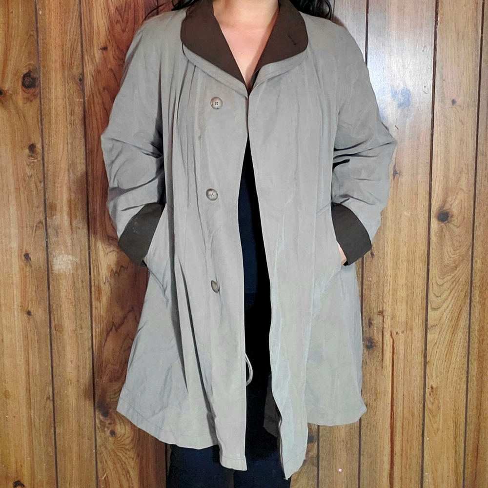 Double Layered Vintage Trench Coat